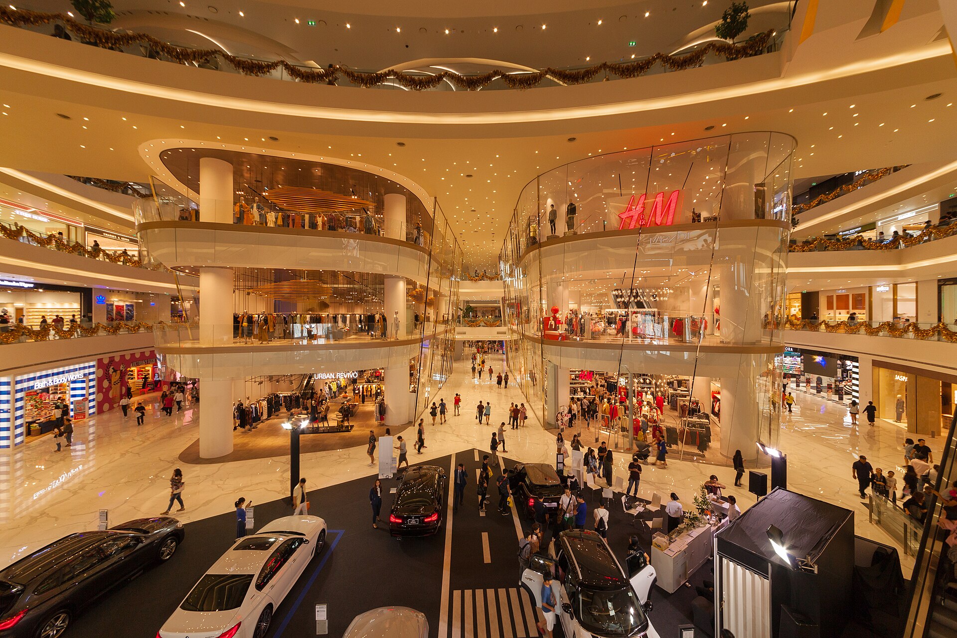 Interior atrium of ICONSIAM shopping mall