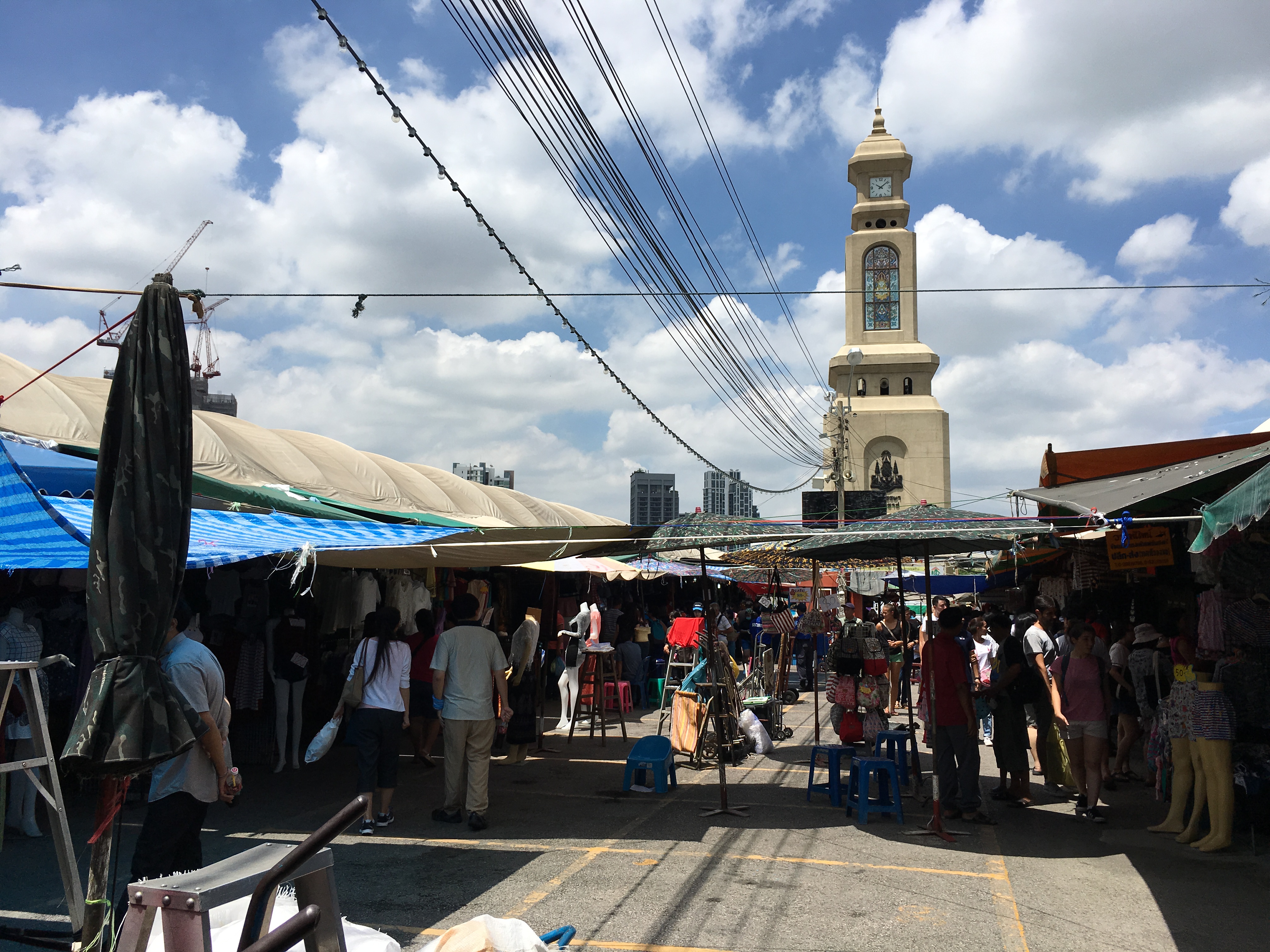 Chatuchak Clock Tower landmark at Chatuchak Weekend Market, Bangkok