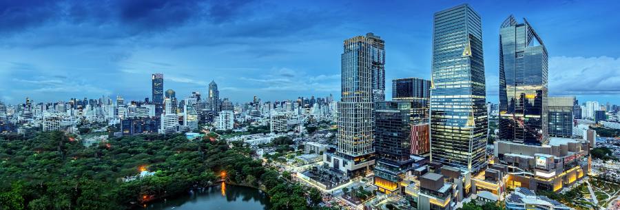 one bangkok skyline exterior