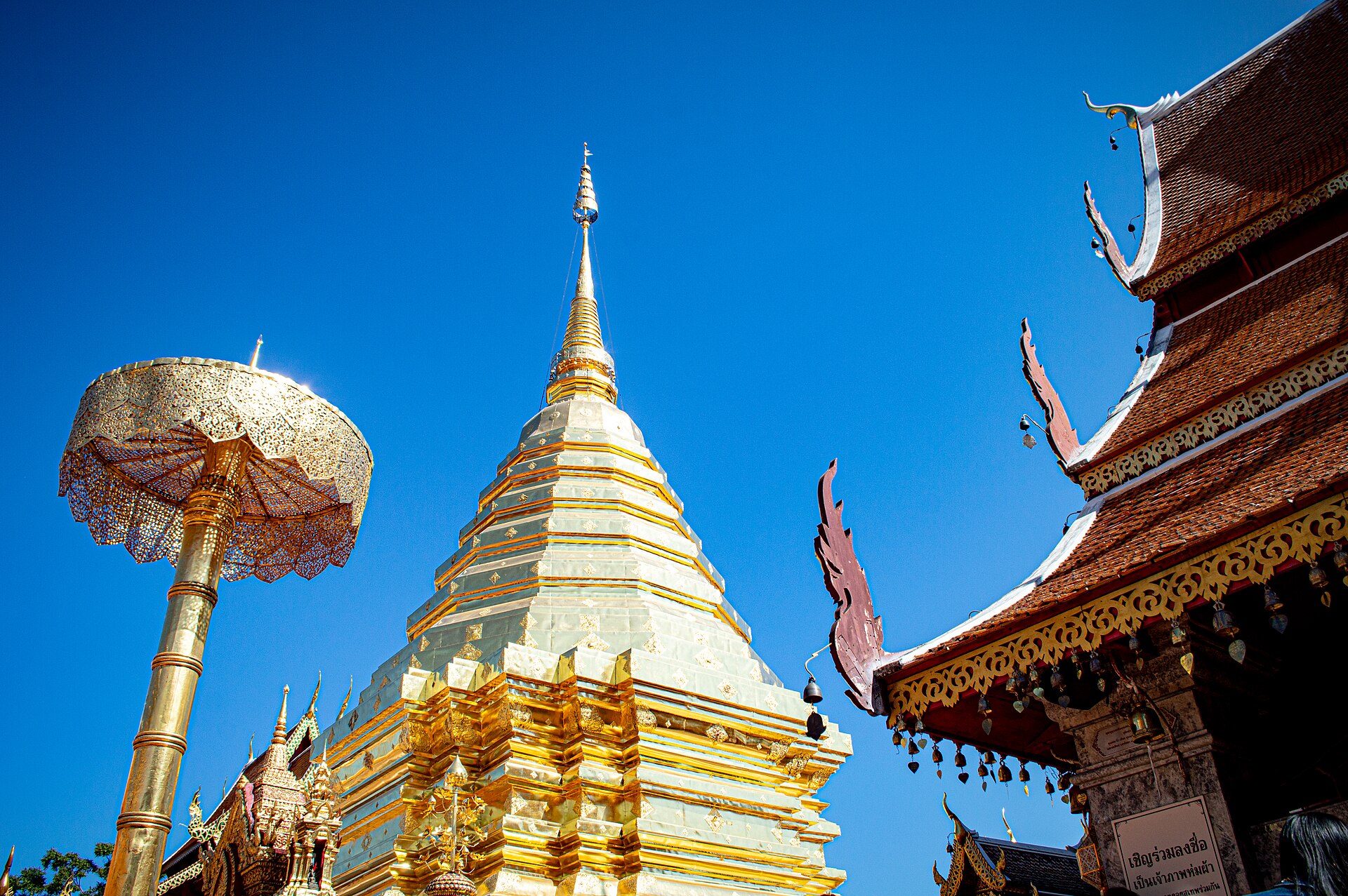 Golden chedi at Wat Phra That Doi Suthep, Chiang Mai