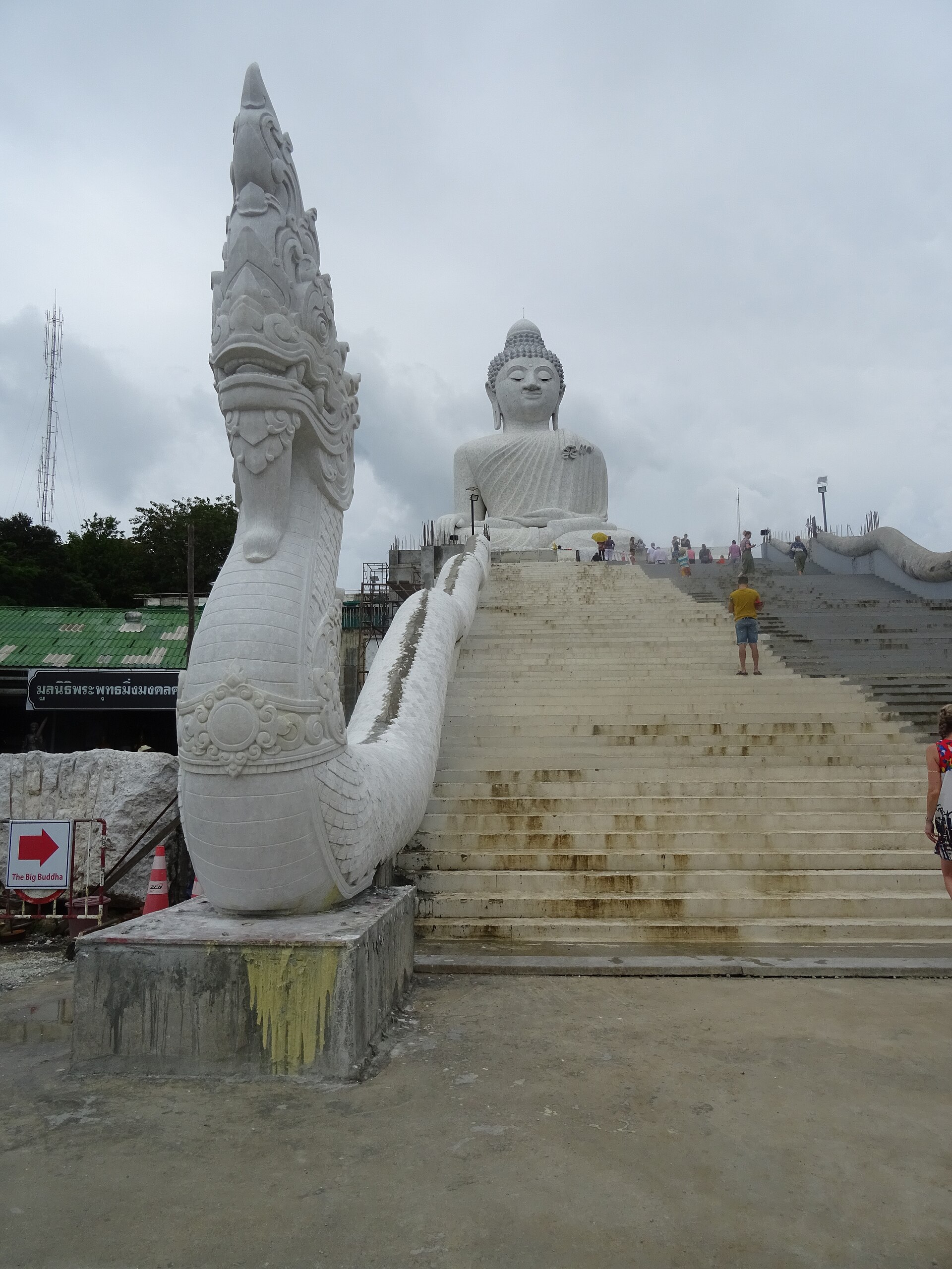 Naga staircase leading up to the Big Buddha, Phuket